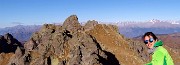78 Torrione di Mezzaluna in primo piano, Alpi Retiche col Dsgrazia in secondo
